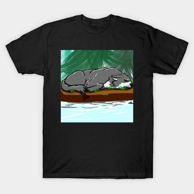 Sleeping by the River T-Shirt by Absel123